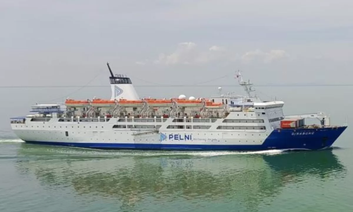KM Sinabung saat berlayar (Vessel Finder)