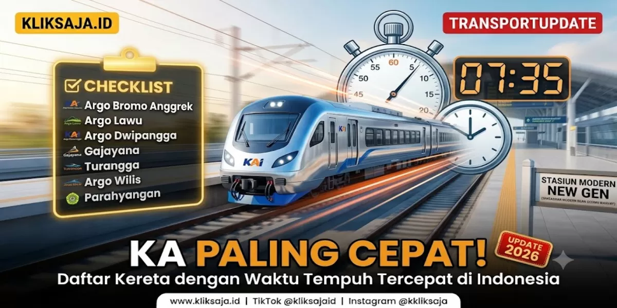 Inilah Kereta Api dengan Waktu Tempuh Tercepat di Indonesia, Mana yang Pernah Anda Naiki? (Ilustrasi gambar )