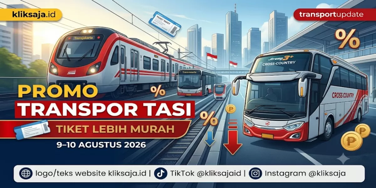 Promo Transportasi Umum 9 - 10 Agustus 2026, Ini Cara Mendapatkan Tiket Lebih Murah untuk Kereta, Bus, dan Moda Kota (Ilustrasi gambar )