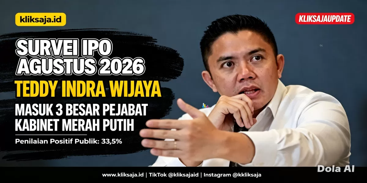 Survei IPO Agustus 2026: Teddy Indra Wijaya Masuk 3 Besar Pejabat Kabinet Merah Putih dengan Penilaian Positif Publik (Seskab Teddy menjadi salah satu pejabat dengan kinerja terbaik. (Dok. Setkab RI))