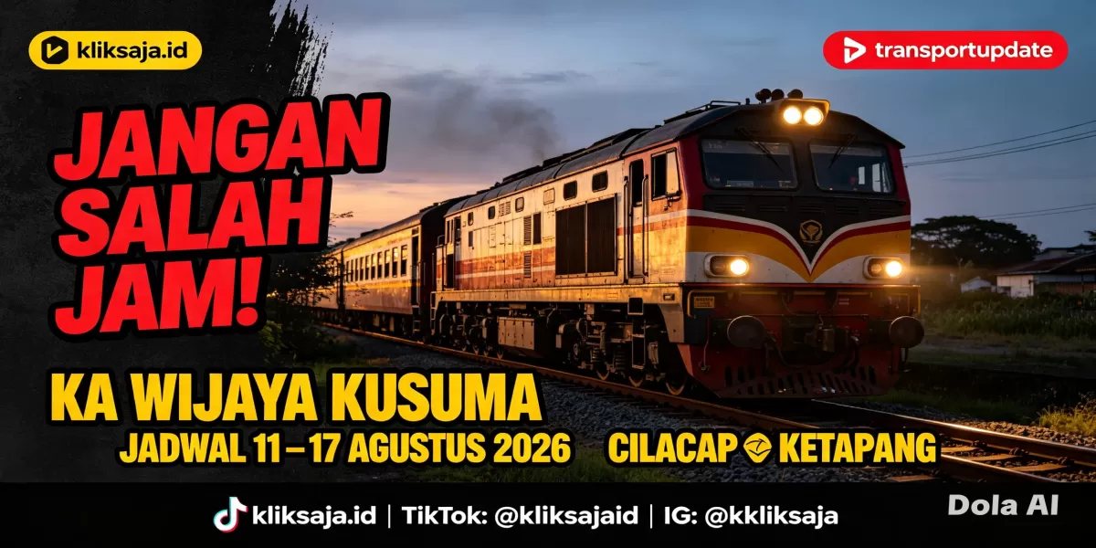 Jangan Sampai Salah Jam! Jadwal KA Wijaya Kusuma Periode 11 &ndash; 17 Agustus 2026 Rute Cilacap &ndash; Kebumen &ndash; Kutoarjo &ndash; Yogyakarta &ndash; Solo &ndash; Ketapang (Ilustrasi gambar )