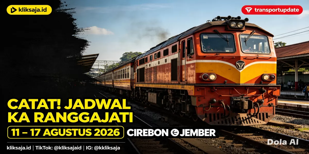 Catat! Jadwal KA Ranggajati Periode 11 &ndash; 17 Agustus 2026 Rute Cirebon &ndash; Purwokerto &ndash; Kroya &ndash; Kebumen &ndash; Kutoarjo &ndash; Yogyakarta &ndash; Solo &ndash; Madiun &ndash; Jember (Ilustrasi gambar )
