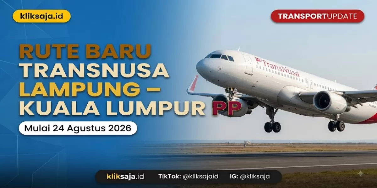 Cari Info TransNusa Lampung&ndash;Kuala Lumpur 2026, Rute Internasional Baru dari Bandara Radin Inten II Mulai 24 Agustus (Ilustrasi gambar )