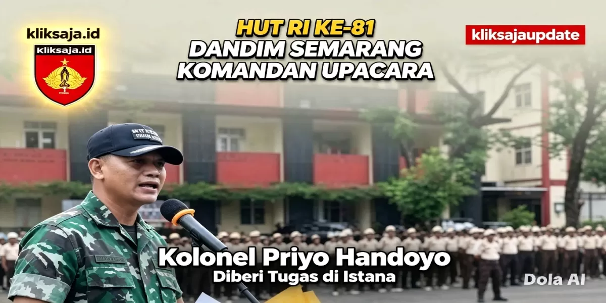Warga Semarang Wajib Tahu, Kolonel Priyo Handoyo Dipercaya Komandani Upacara HUT RI ke-81 (Instagram )