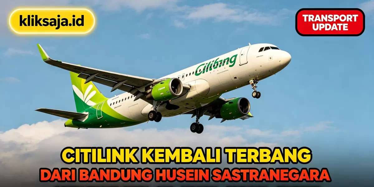 Citilink Terbang dari Husein Sastranegara Bandung Agustus 2026: Cek 5 Rute Langsung ke Medan - Denpasar - Surabaya - Palembang - Balikpapan (Ilustrasi gambar )