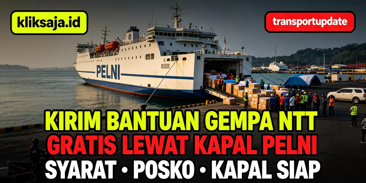 Kirim Bantuan Gempa NTT Gratis Lewat Kapal Pelni, Ini Syarat dan Posko Pengirimannya (Ilustrasi gambar )