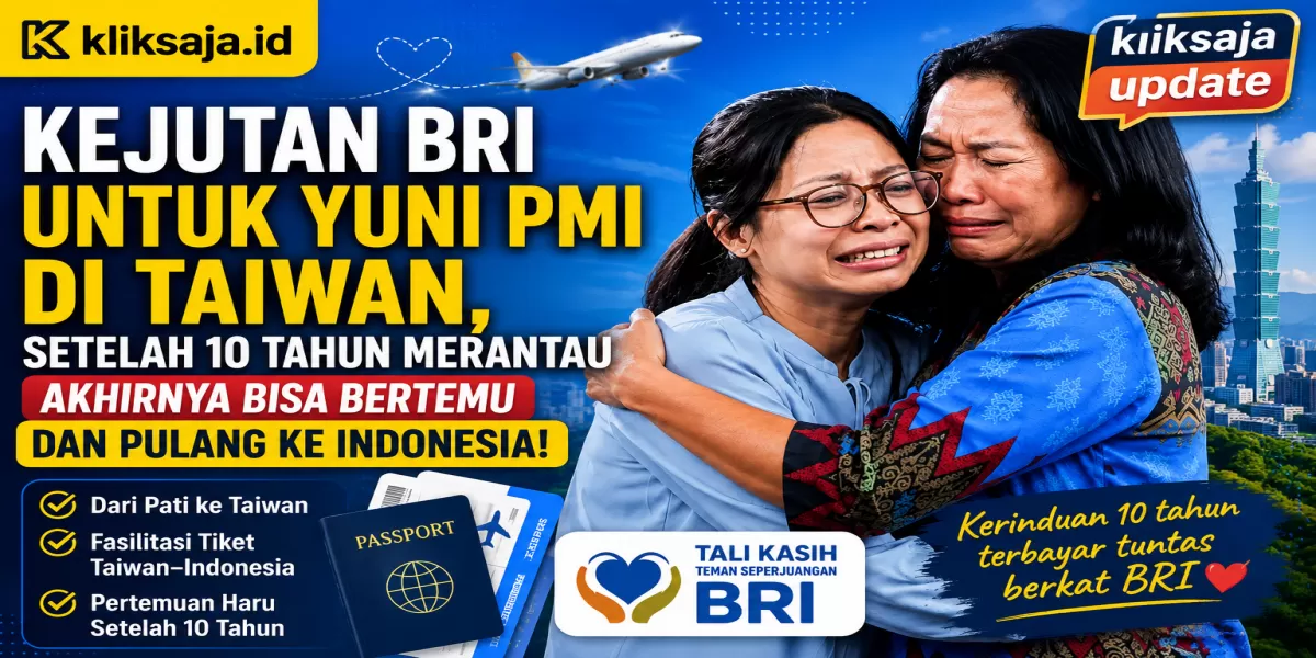 Kejutan BRI untuk Yuni PMI di Taiwan, Setelah 10 Tahun Merantau Akhirnya Bisa Bertemu dan Pulang ke Indonesia (Dok.BRI)