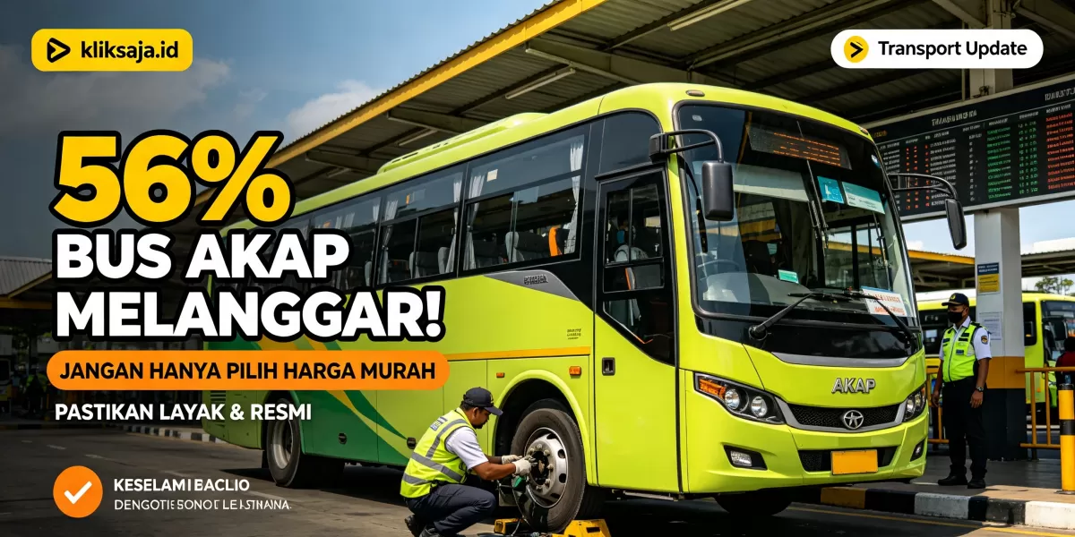 Cek Sebelum Berangkat! 56 Persen Perjalanan Bus AKAP Terindikasi Melanggar, Ini Hal yang Wajib Diperhatikan Penumpang (Ilustrasi gambar )