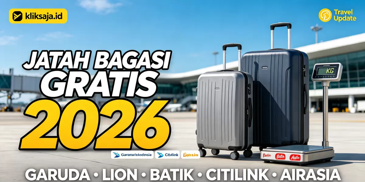 Cek Aturan Bagasi Pesawat Terbaru 2026, Berapa Kg Gratis di Garuda Indonesia, Citilink, Lion Air, Batik Air dan AirAsia? (Ilustrasi gambar )