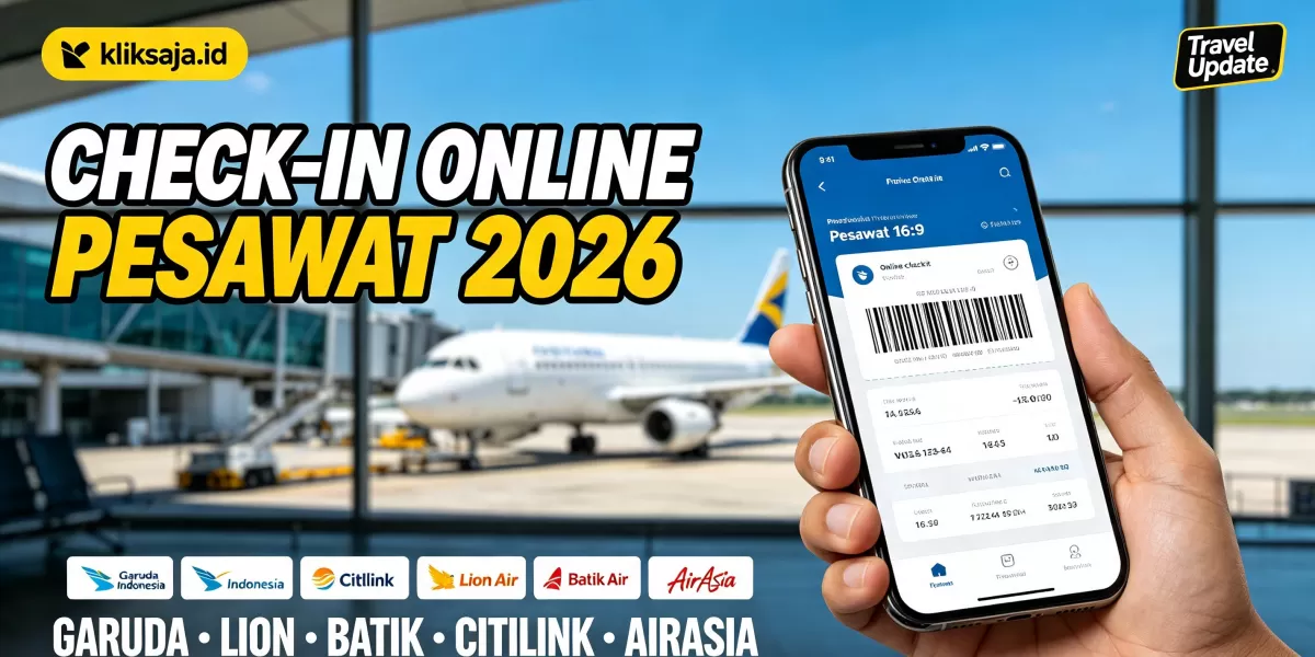 Panduan Check-in Online Pesawat 2026, Mulai dari Kode Booking, Pilih Kursi hingga Boarding Pass di HP (Ilustrasi gambar )
