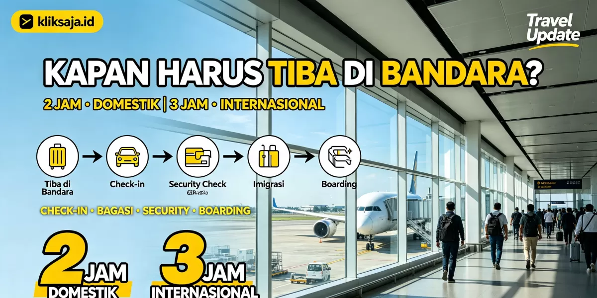 Berapa Jam Sebelum Pesawat Harus di Bandara? Ini Urutan Check-in, Bagasi, Security Check hingga Boarding (Ilustrasi gambar )