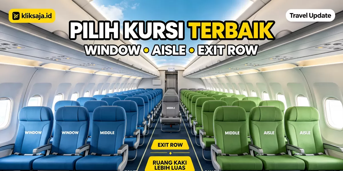 Begini Cara Memilih Kursi Pesawat Paling Nyaman untuk Penerbangan Jauh: Window, Aisle atau Kursi Tengah? Ini Tipsnya! (Ilustrasi gambar )