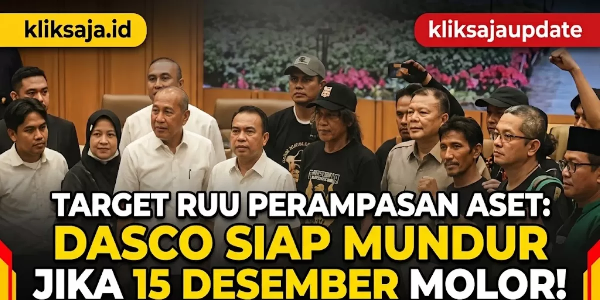 RUU Perampasan Aset Ditarget Selesai 15 Desember 2026, Dasco Tegaskan Siap Mundur Jika Molor (Jajaran Pimpinan DPR dengan Botok selaku perwakilan AMPB menyepakati penyelesaian RUU Perampasan Aset selesai pada 15 Desember 2026. (Threads/@iqbalbanten06))