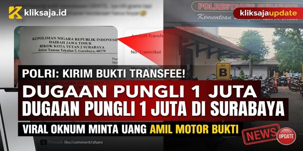 Polri Tanggapi Dugaan Pungli Surat Pengeluaran Barang Bukti di Surabaya, Masyarakat Diminta Kirim Bukti (Unggahan viral dugaan pungutan saat akan mengambil kendaraan bukti kecelakaan yang dilakukan oknum Polrestabes Surabaya. (Threads/tasyamarella96 - Dok. Polrestabes Surabaya))