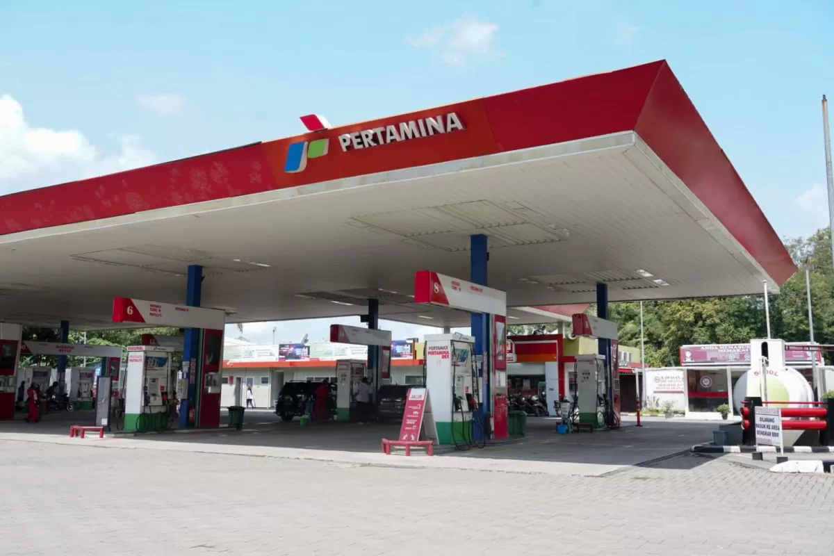 Ilustrasi SPBU Pertamina. (ANTARA)