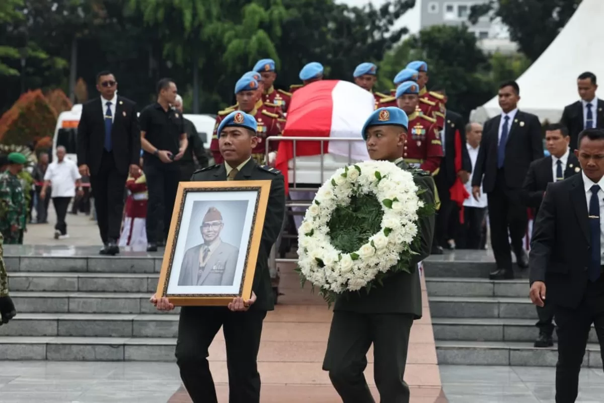 Prabowo Pimpin Prosesi Pemakaman Almarhum Try Sutrisno dengan Khidmat (Istimewa)