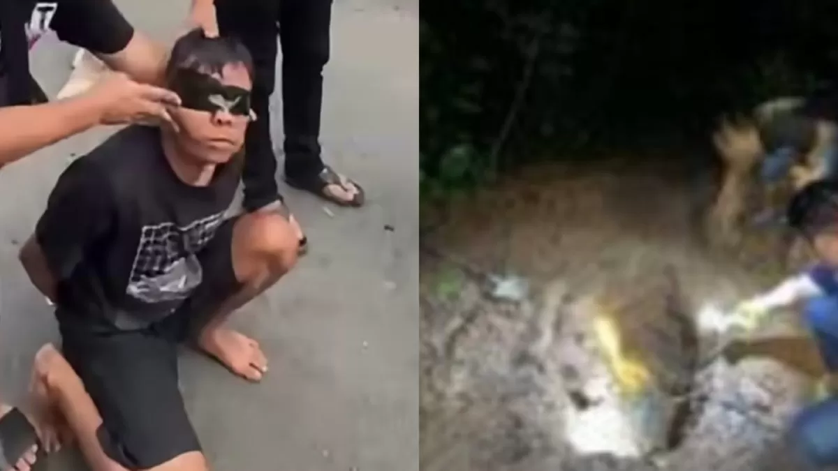 Penangkapan pelaku pembunuhan dan mutilasi ibu kandung di Lahat, Sumsel.  (Instagram/jeme_lahatnila)