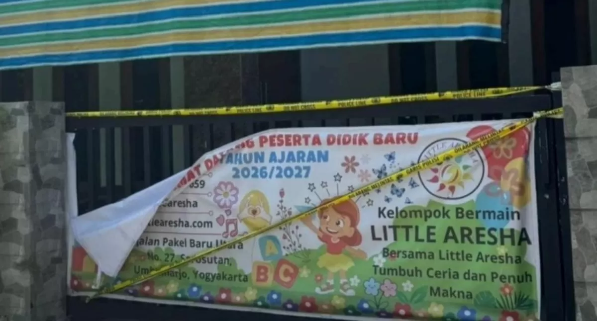Daycare Little Aresha yang digerebek polisi karena diduga lakukan penganiayaan pada anak.  (Threads/fadiyaisn)