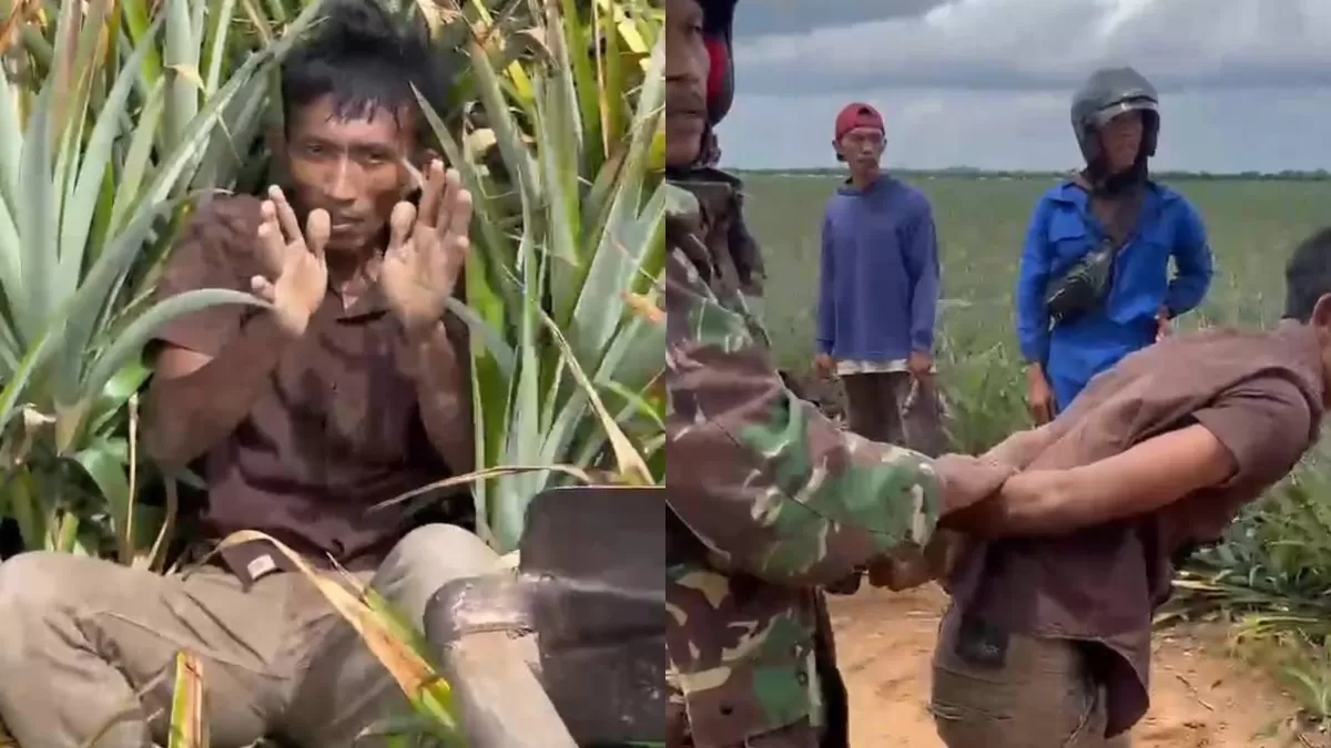 Ketahuan Maling Sapi, Pencuri di Lampung Tengah Babak Belur Dihajar Warga (Dok. Istimewa)