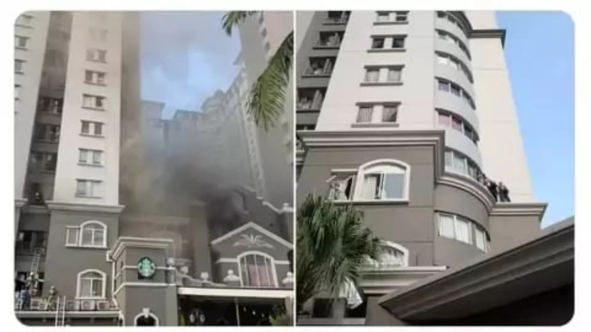 Korsleting Panel Listrik Jadi Penyebab Kebakaran Apartemen Mediterania Jakbar, Puluhan Penghuni Dievakuasi&nbsp; (X/@andreqve)