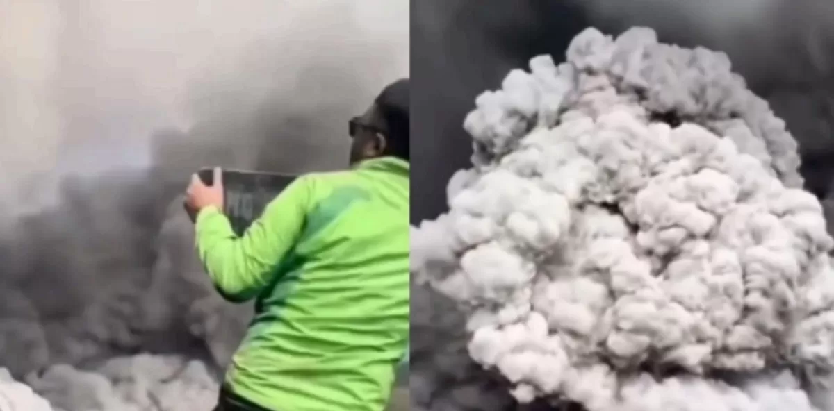 Menyoroti insiden erupsi Gunung Dukono di kawasan Halmahera Utara, Maluku Utara hingga mengakibatkan puluhan pendaki terdampak.  (Instagram.com/@asarhumanity)