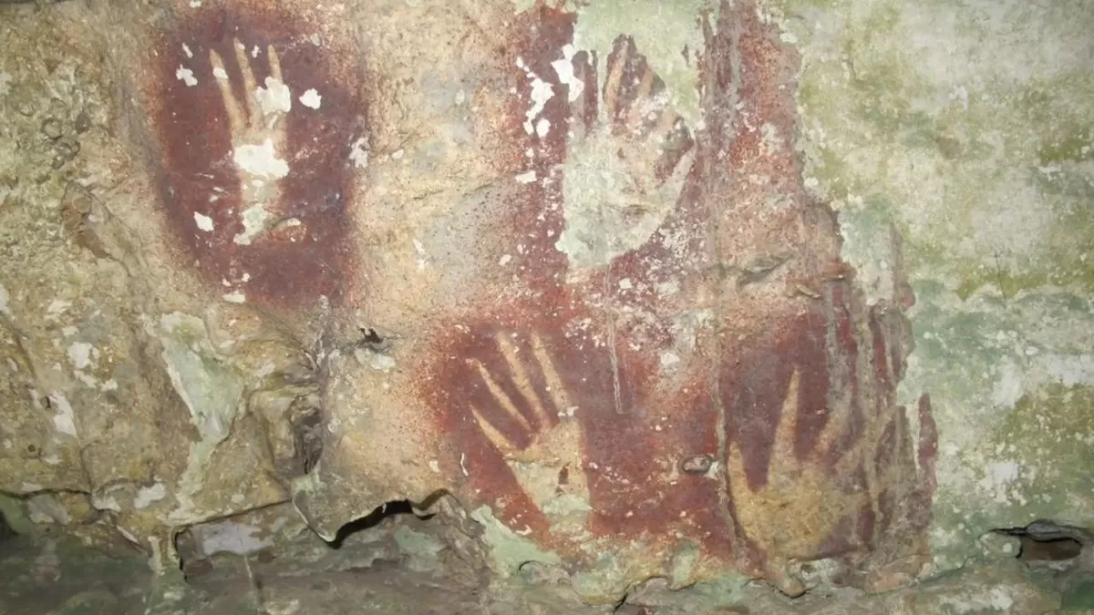Guinness World Records Tetapkan Cap Tangan di Gua Liang Metanduno Sulteng sebagai Lukisan Purba Tertua di Dunia (Dok. BRIN)