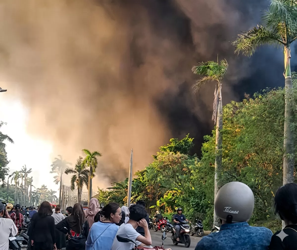 Kebakaran di Kawasan Cikupa Mas Tangerang (Dok. Net)