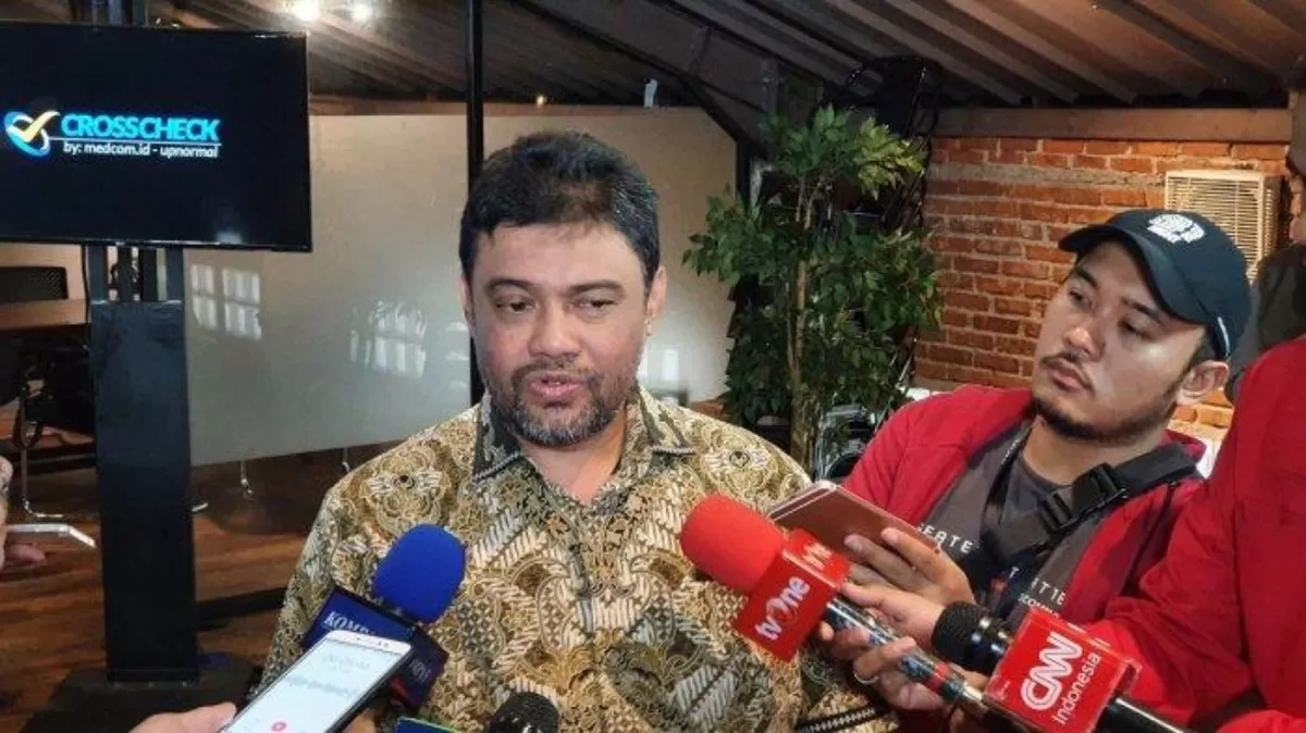 Potret Sa'id Iqbal saat diwawancarai media  (Istimewa)