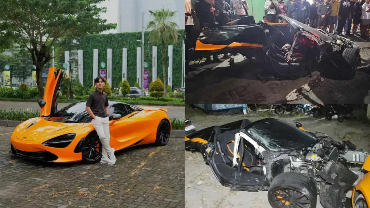 Ngeri! Mobil McLaren 720S Milik YouTuber Terbelah Dua Usai Kecelakaan di Sukoharjo, Begini Kronologinya (Istimewa)