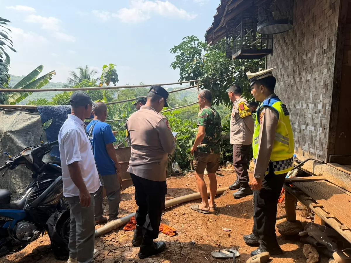 Lokasi Kejadian 3 orang tewas karena mortir aktif meledak (Dok. Polda Jabar)