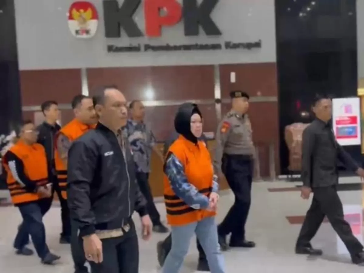 KPK Resmi Tahan Bupati Sukoharjo Etik Suryani. (Istimewa)