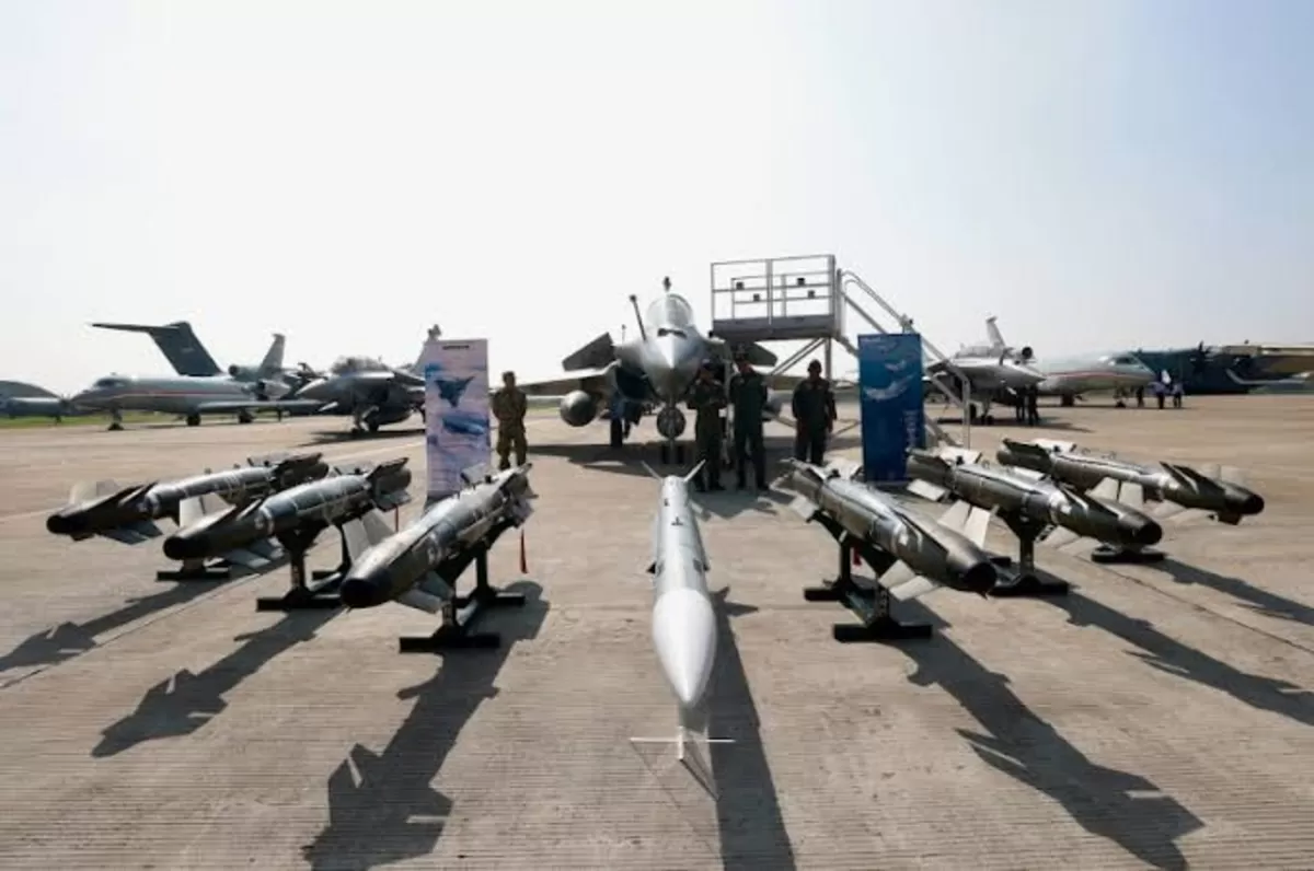 Dua pesawat jet tempur Rafale ikuti atraksi udara gladi kotor HUT ke-81 RI (Dok. prabowosubianto.com)