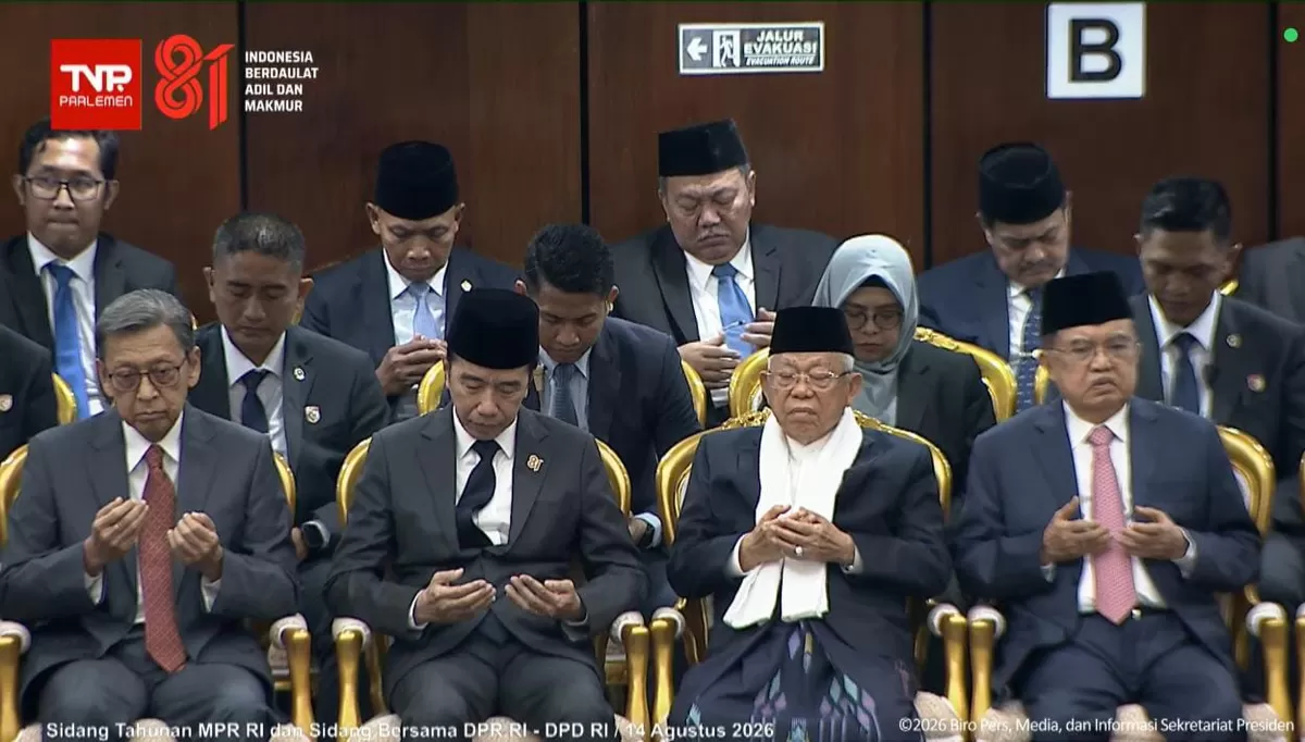 Jokowi, Boediono, hingga Sinta Nuriyah Hadiri Sidang Tahunan MPR 2026 (Dok. YouTube/Sekretariat Presiden)