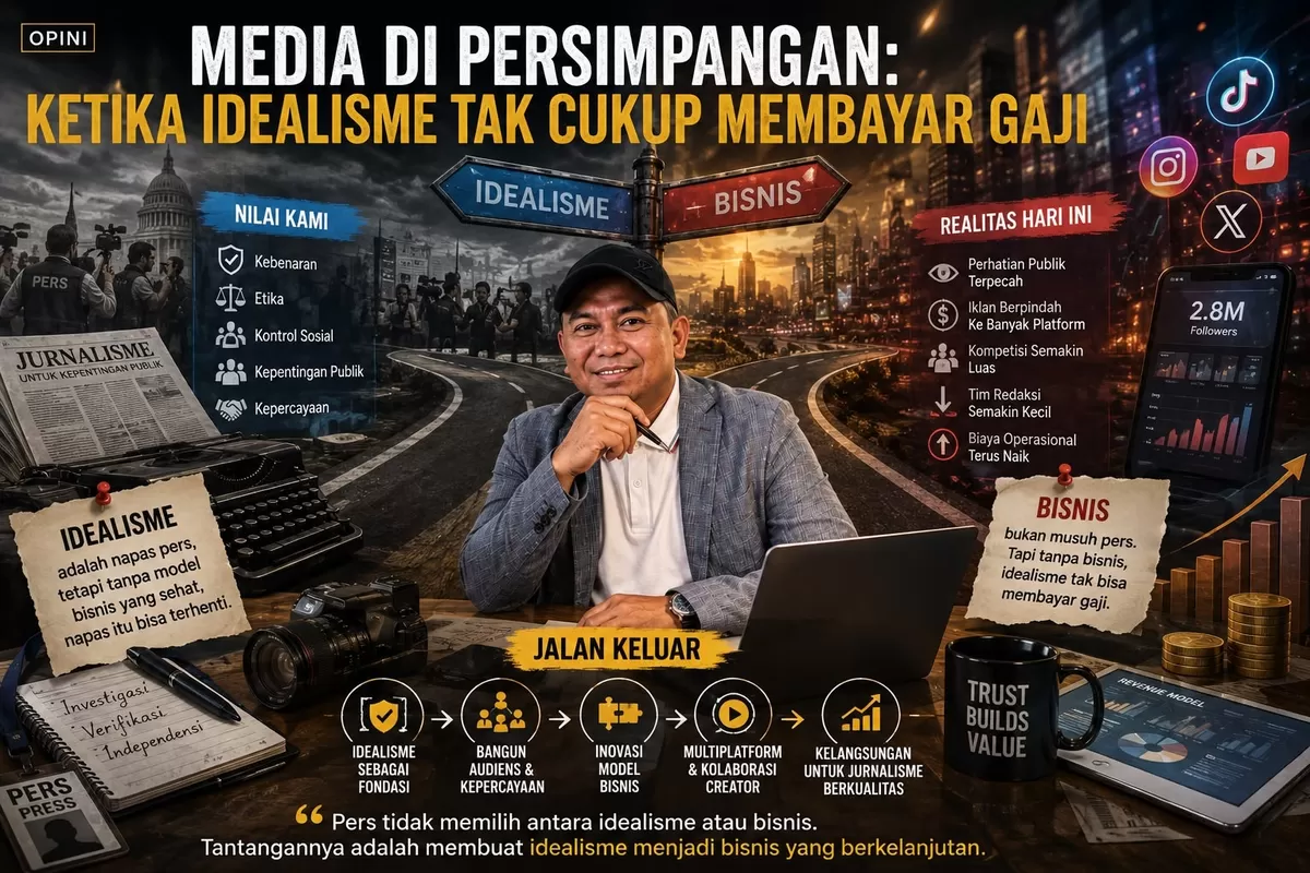Opini: Media di Persimpangan, Ketika Idealisme Tak Cukup Membayar Gaji (Istimewa)