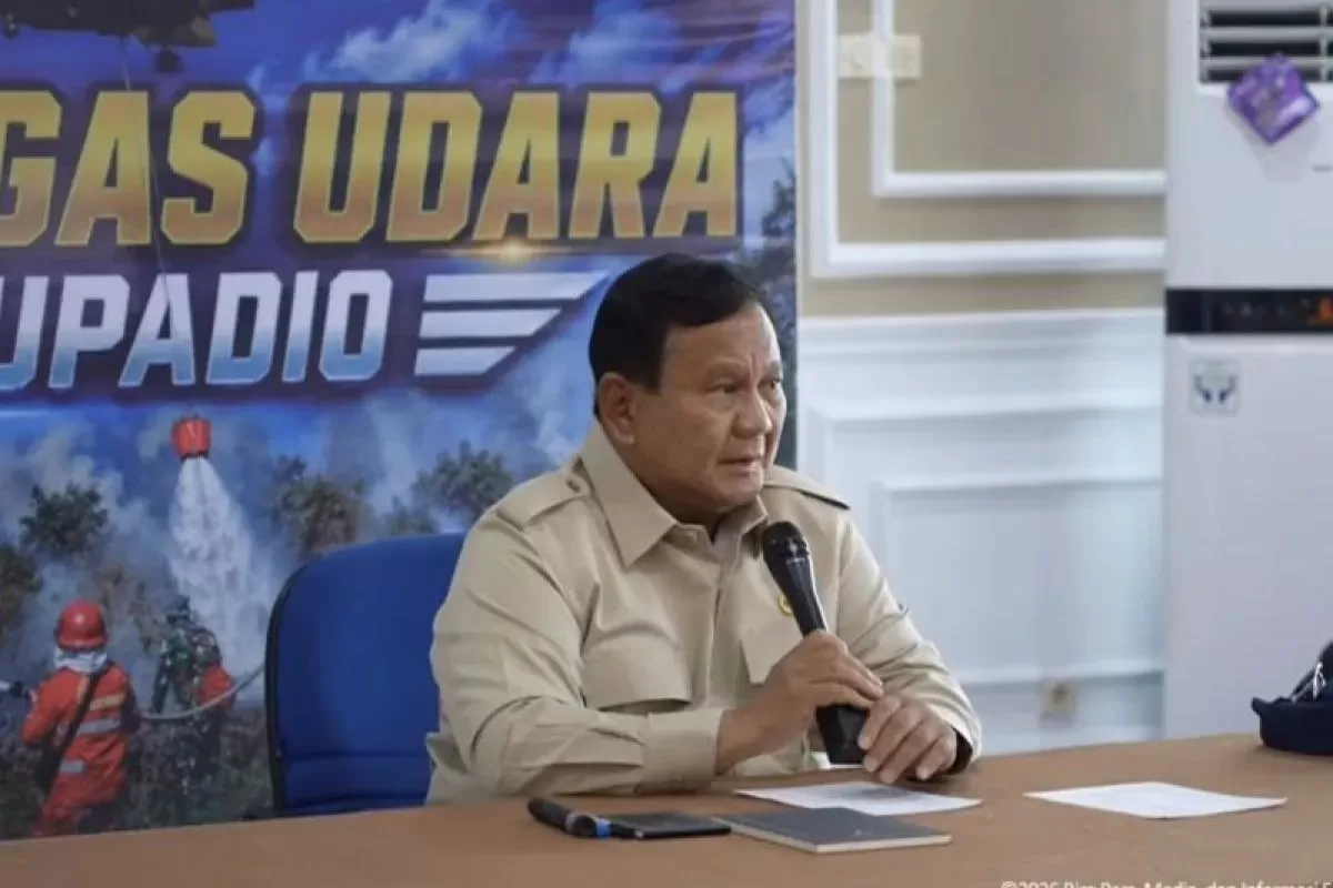 Prabowo Tiba di Kalbar, Langsung Pimpin Rapat Penanganan Karhutla (Istimewa)