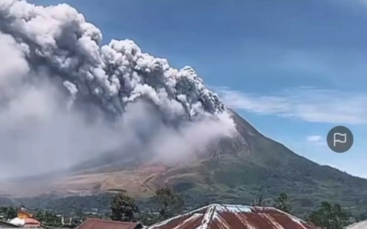 Gunung Sinabung berstatus siaga III usai Erupsi (Dok. BPBD Kab. Karo)