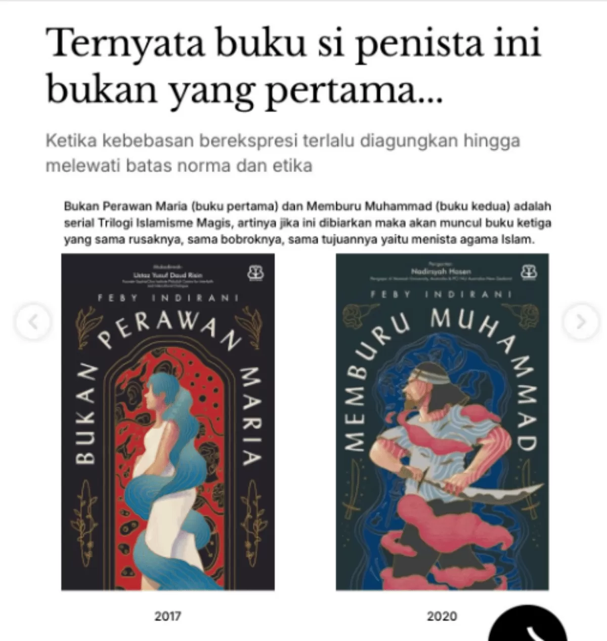 Buku Memburu Muhammad dan Bukan Perawan Maria Picu Polemik, Polda Metro Jaya Dalami Dugaan Penistaan Agama (Istimewa)
