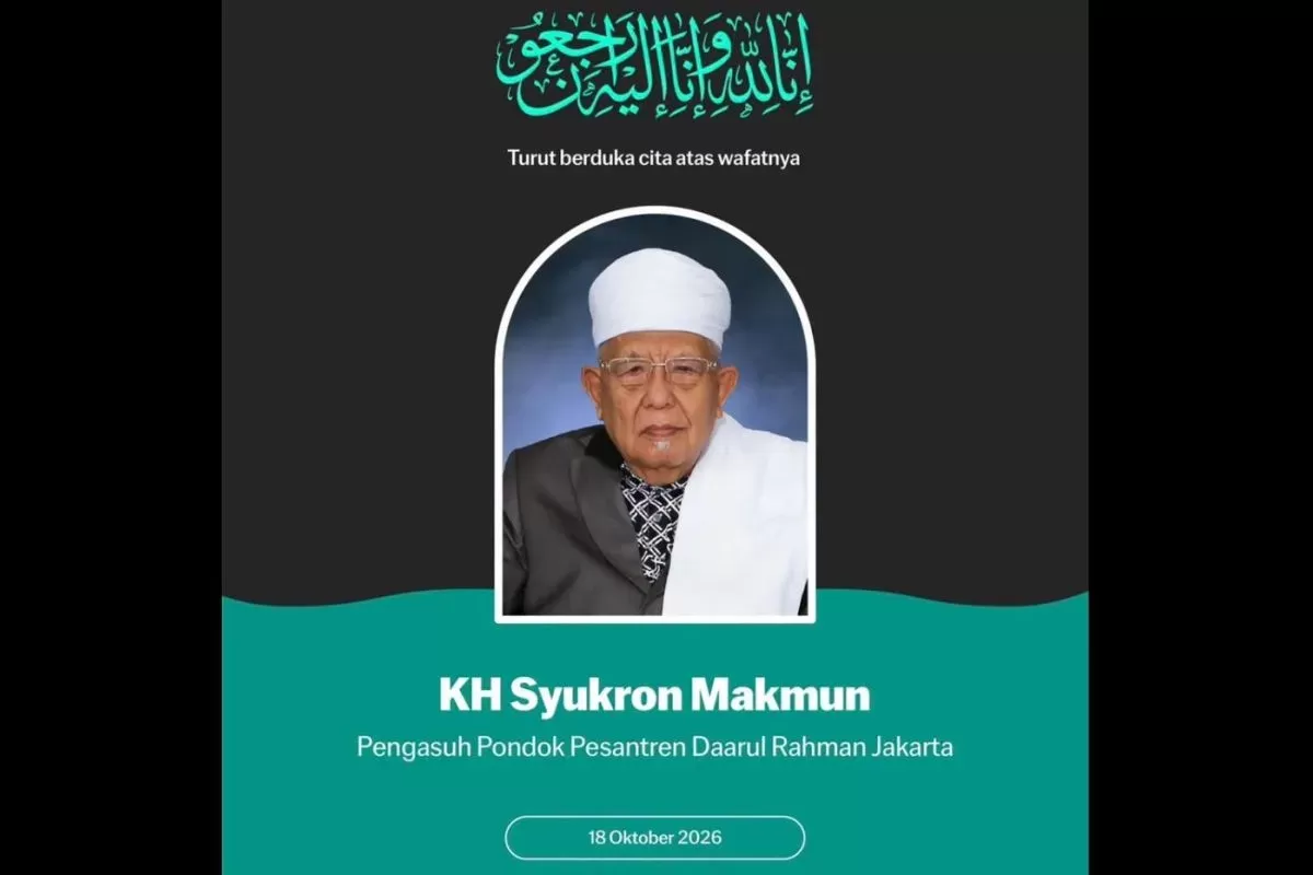 Pendiri Ponpes Daarul Rahman KH Syukron Ma'mun Meninggal Dunia di Usia 84 Tahun (Istimewa)