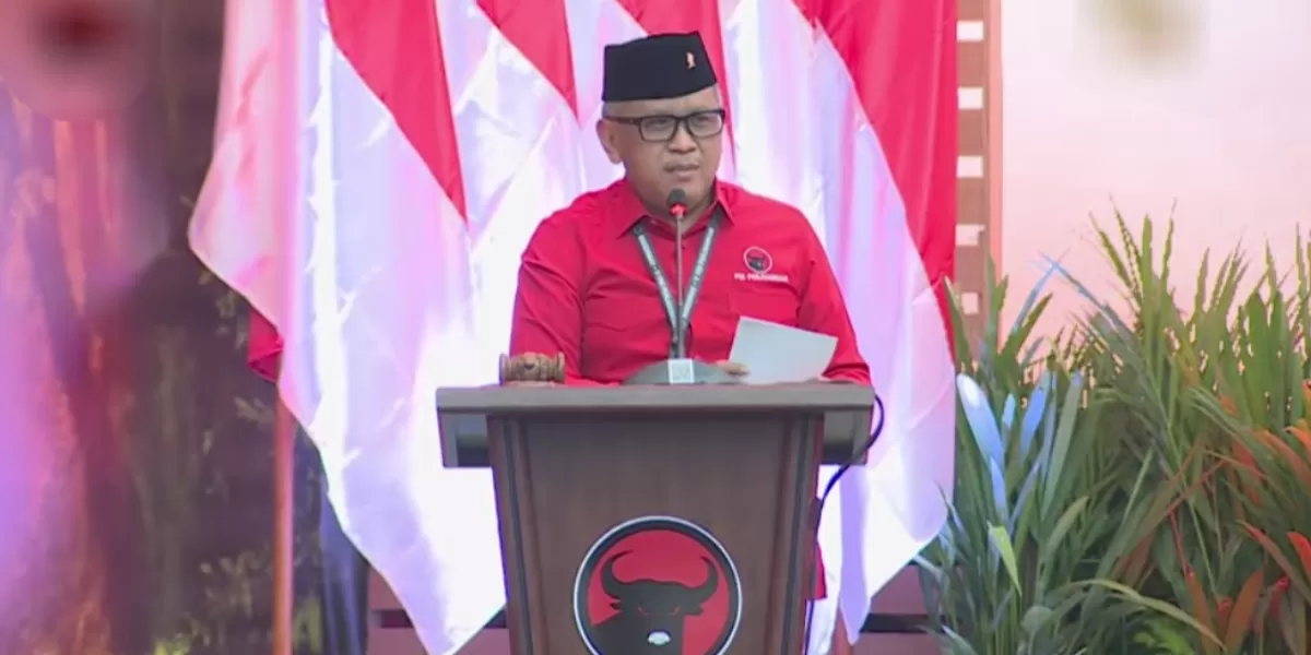 Hasto Kristiyanto sekien PDIP  (YouTube KOMPASTV )