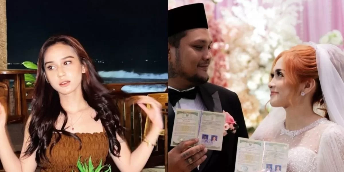 Tanggapan Luna Alhamdy soal kesedihannya setelah mengetahui kalau sang mantan pacar, Virgoun resmi menikah Lindi Fitriyana.  (Kolase Instagram/@premiere_wo, @unaaaptr.)