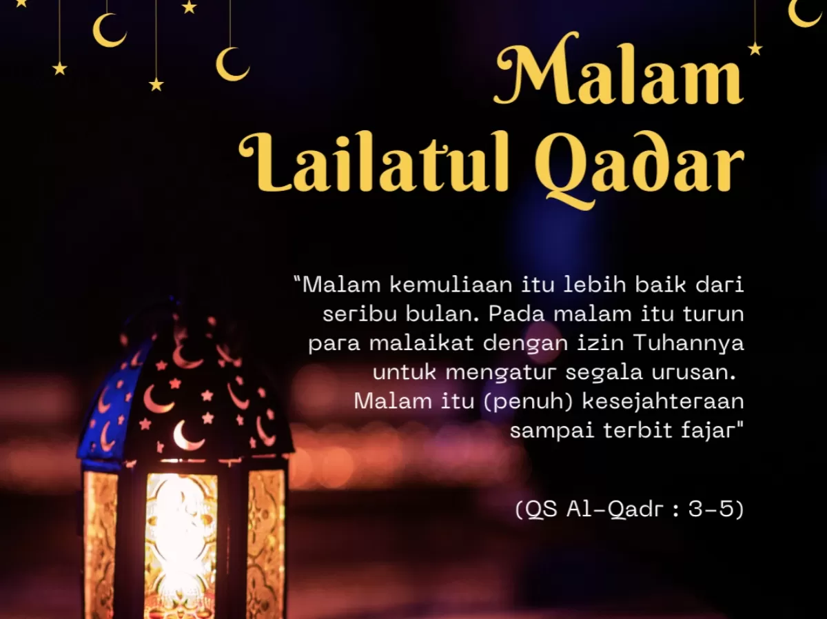 Poster Malam Lailatul Qadar 2026. (Canva.com/Creative Cousins)