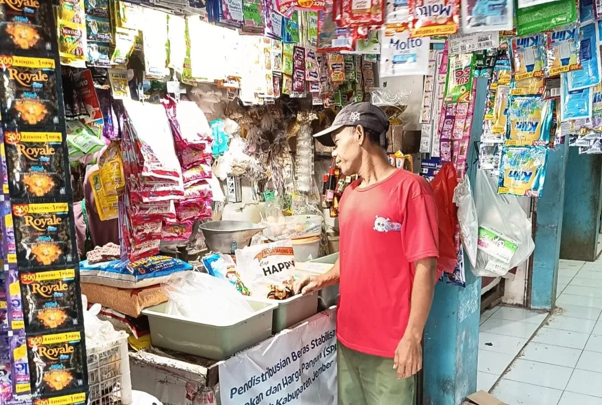 Harga kebutuhan pokok di Jember. (Dok Diskopumdag Jember )
