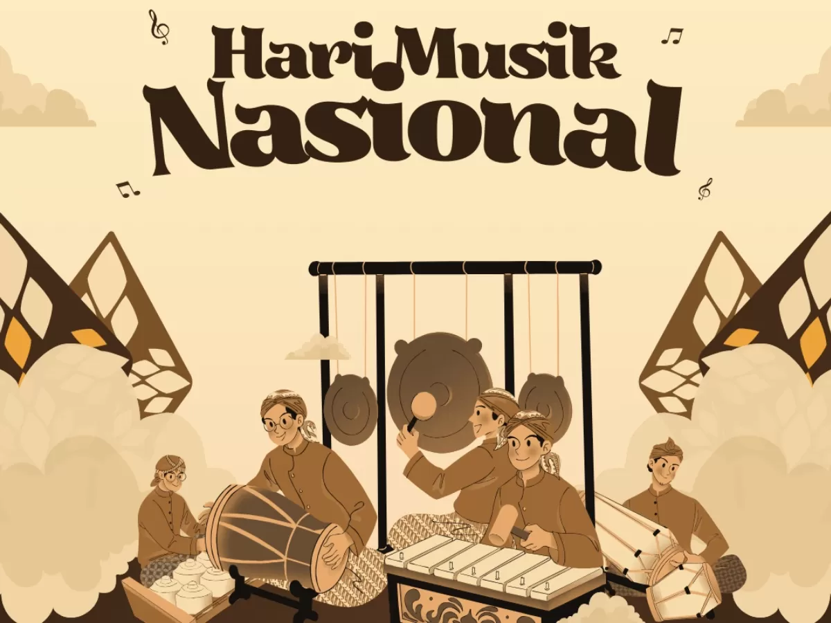 Poster Hari Musik Nasional 9 Maret 2026. (Canva.com/muhammad hidayat)