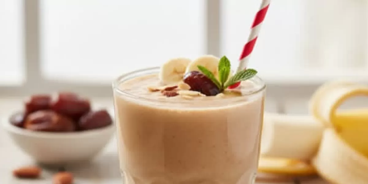 Resep smoothie Kurma Pisang  (Instagram @vania.official)