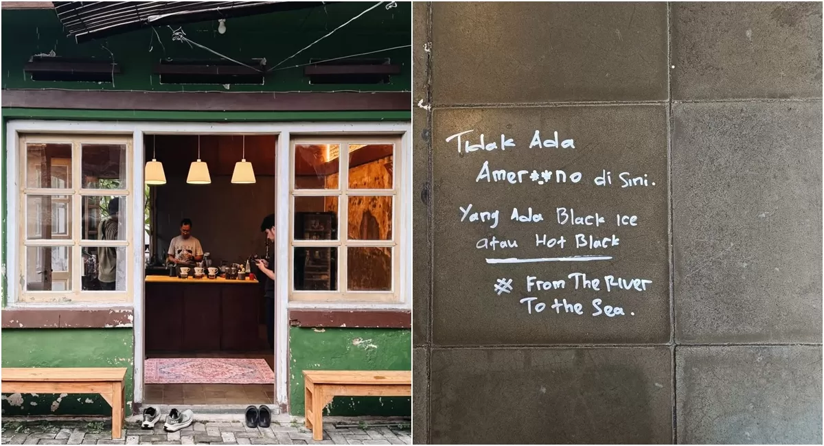 Potret Kediaman Titilaras, kedai kopi di Solo yang hapus menu Americano sebagai bentuk protes atas aksi AS ke Iran sekaligus dukungan untuk Palestina (Instagram/titilaras.solo)