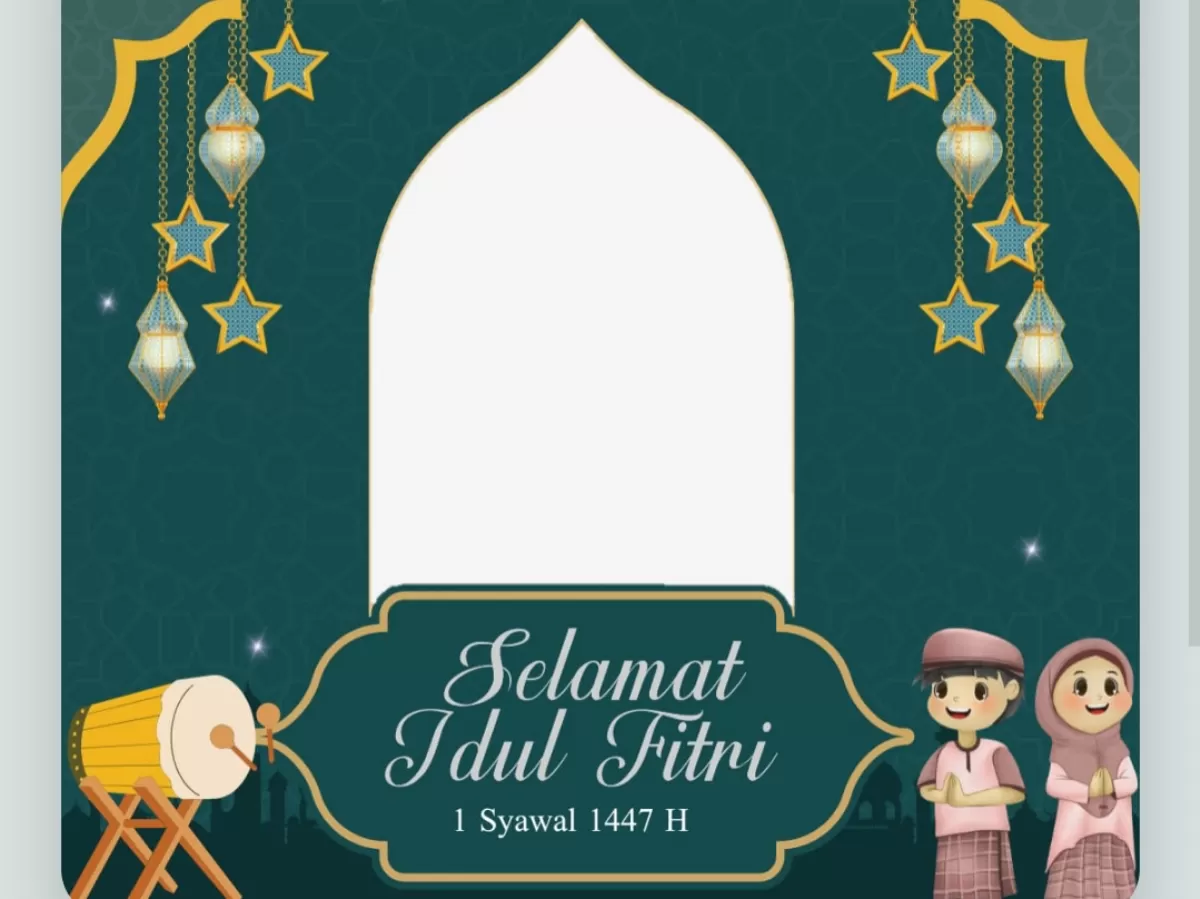 &lrm;Twibbon Hari Raya Idul Fitri 1447 H. &lrm; (Twibbonize.com/namaku kaysyaa)