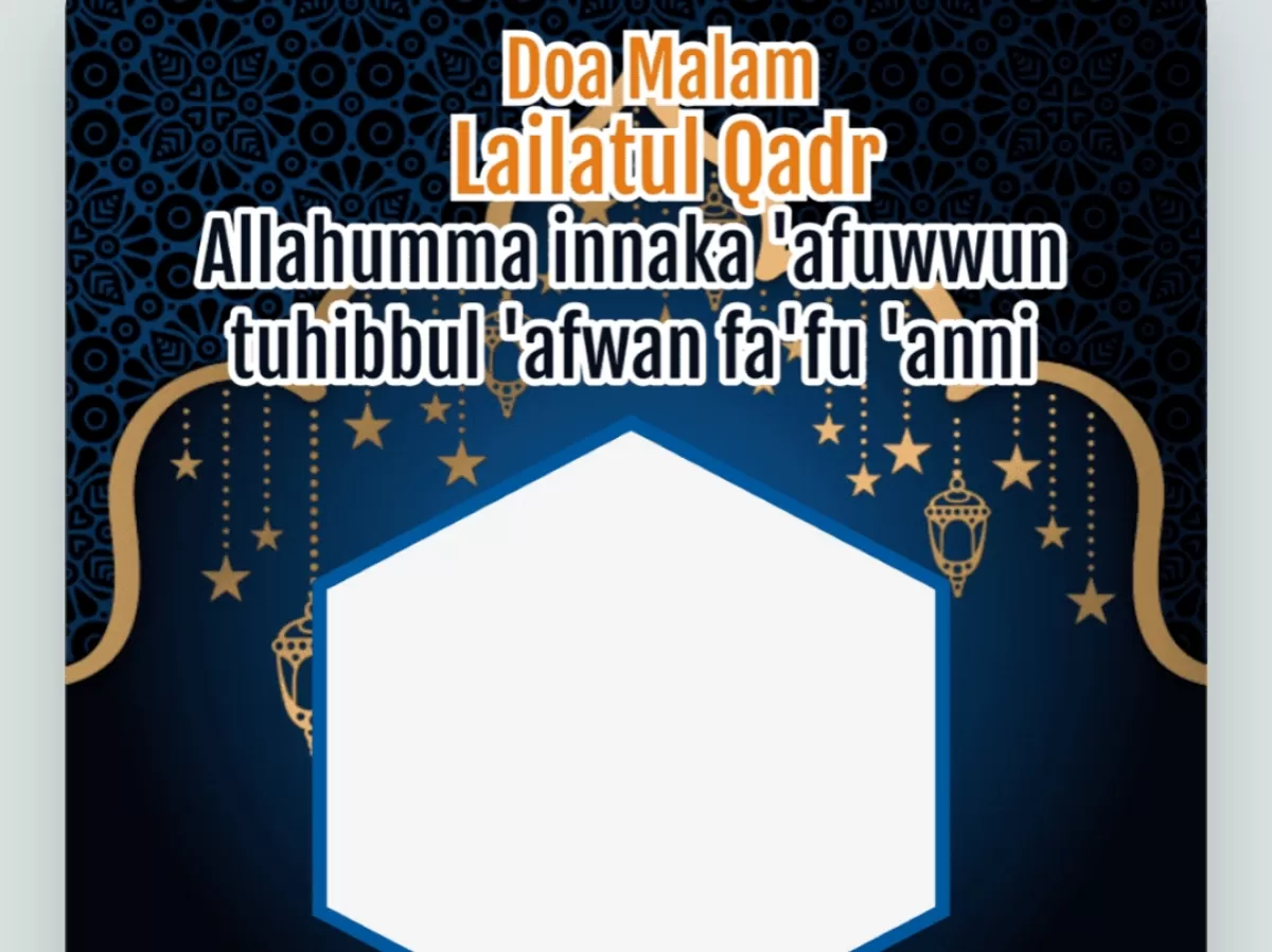 Twibbon malam Lailatul Qadar untuk Ramadhan 1447 Hijriah. (Twibbonize.com/RTQ NU Nurul Qur'an)
