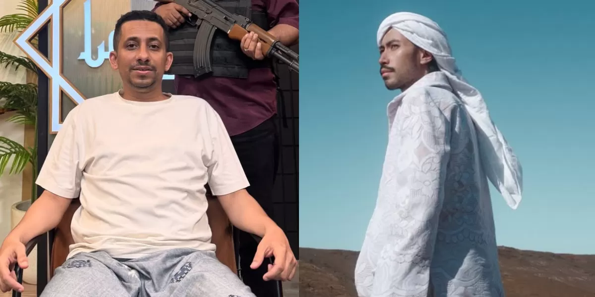 Habib Ja&rsquo;far kenang momen ketika mendoakan Vidi Aldiano di depan Ka&rsquo;bah (Kolase Instagram/@husein_hadar, @vidialdiano)