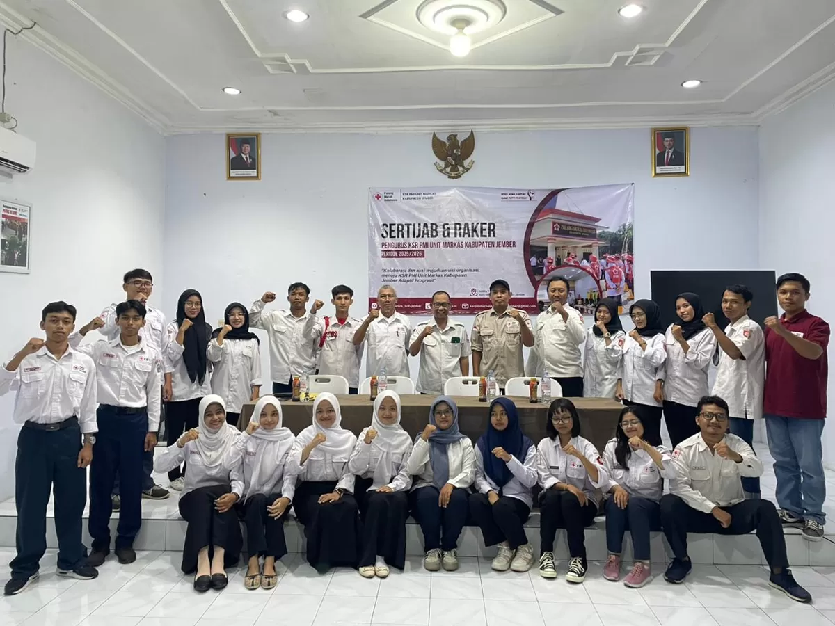 Sertijab Korps Sukarela Markas Palang Merah Indonesia Kabupaten Jember. (Dok. PMI Jember)