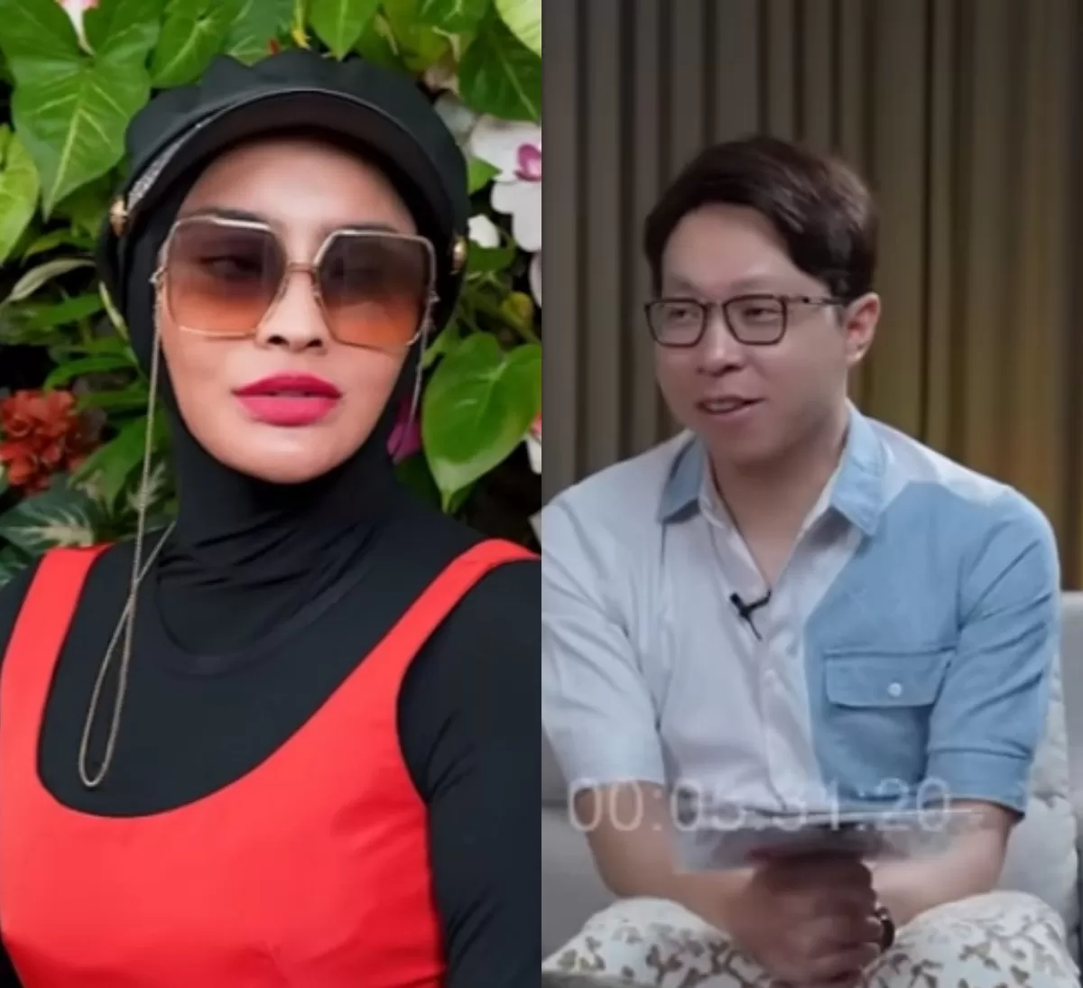 Doktif dan Richard Lee. (YouTube.com/@CURHAT BANG Denny Sumargo. @dr. Richard. Lee. MARS.)